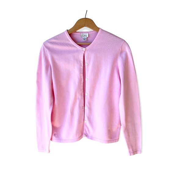 Lilly Pulitzer Sweaters - Vintage Lilly Pulitzer Pink Cotton Sweater Size M